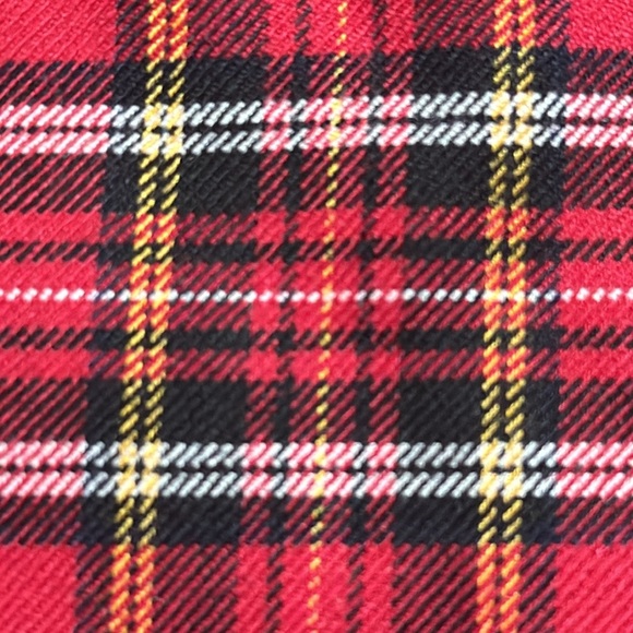 TALBOTS Womens Red Tartan Plaid Wool Blend Flounce Hem Sheath
Dress Size 16WP 16 - Picture 8 of 11